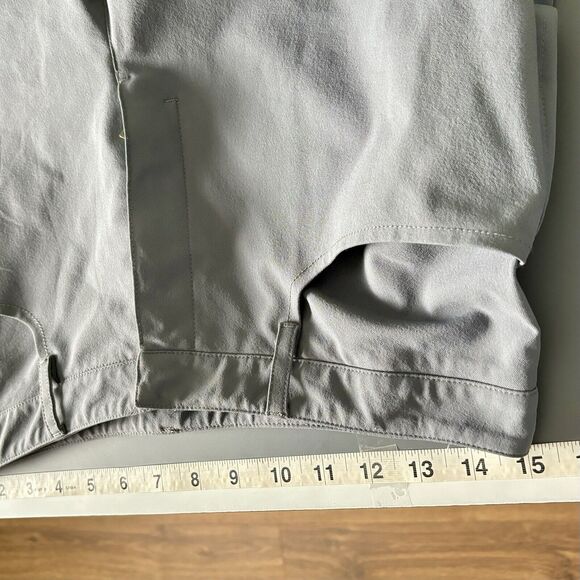 Prada Womens Red-Tab Nylon Pants Size 44 Straight Leg Gray Pockets Italy Luxury - Picture 13 of 16